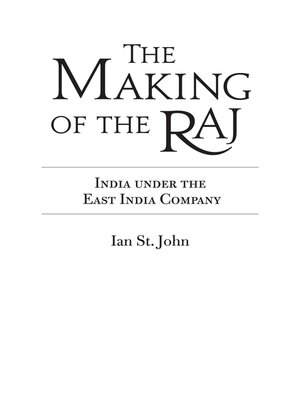 cover image of The Making of the Raj